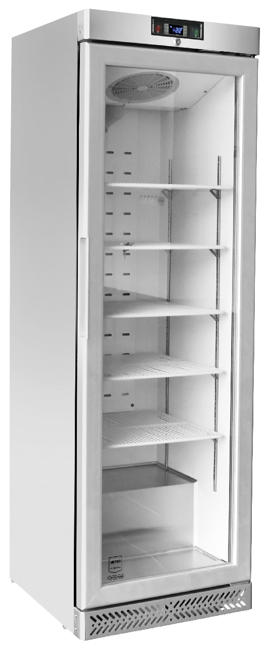 METRO PROFESSIONAL Congelador vertical GSC240N, 59.5 x 64 x 188.5 cm, 240 L, plateado