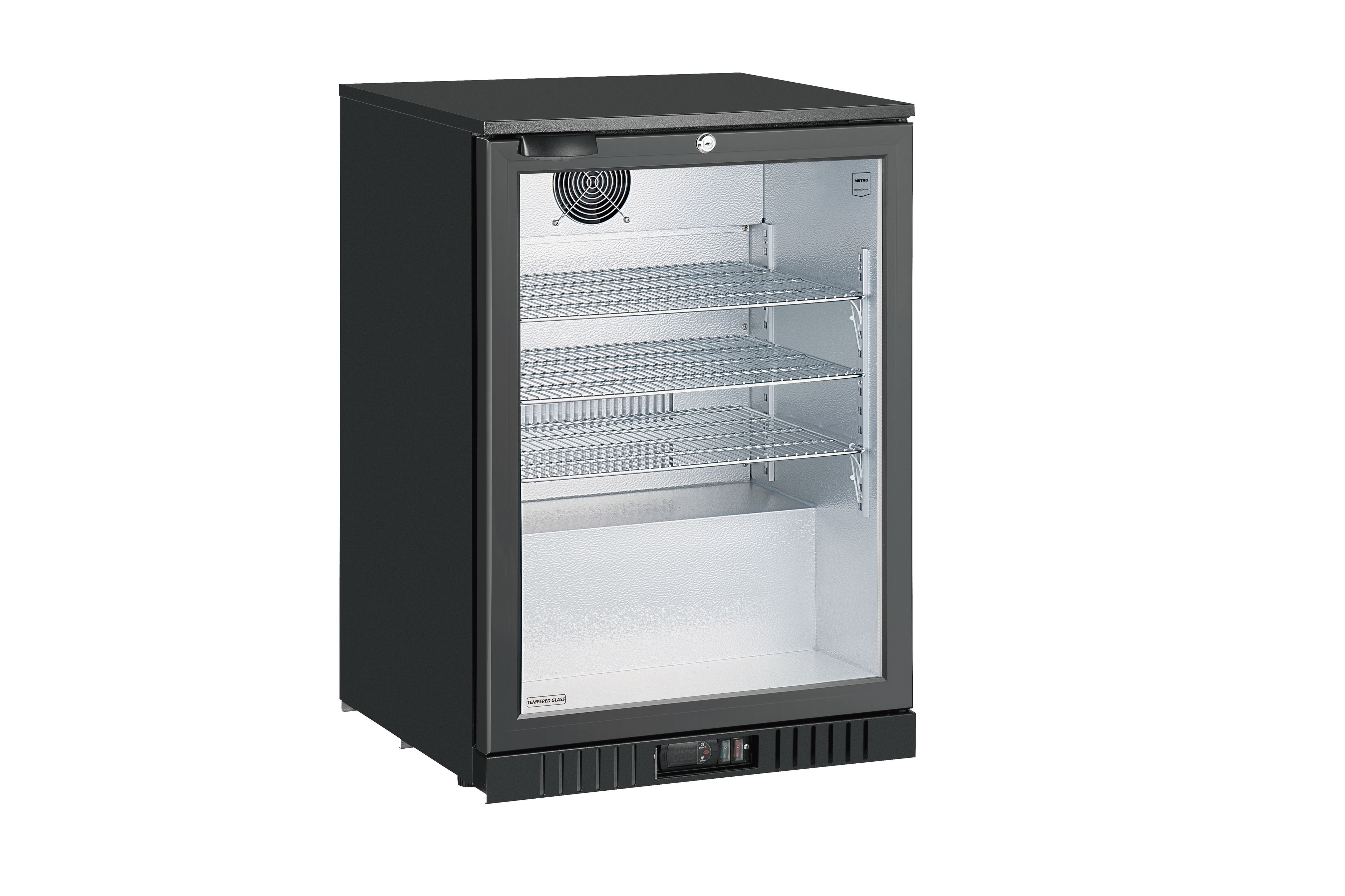 METRO PROFESSIONAL Frigorífico de barra GBC3001, 60 x 53 x 86.5 cm, 127 L, negro